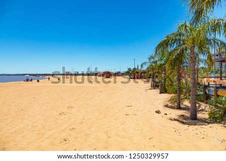 The San Jose beach in Encarnacion in Paraguay.