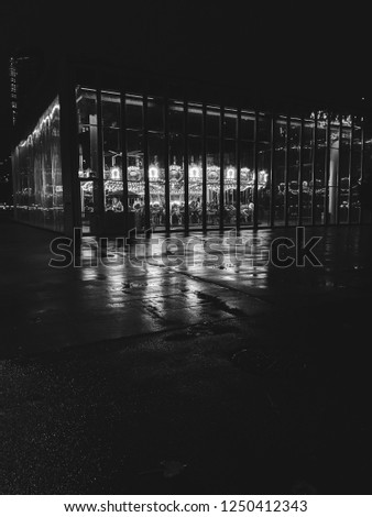 Carousel in Rain