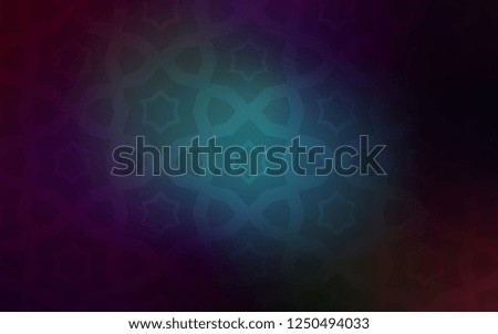 Dark BLUE vector background with colored stars. Shining colored illustration with stars. Template for sell phone backgrounds.