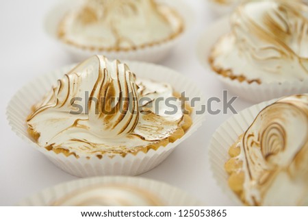 Rich creamy miniature lemon tart
