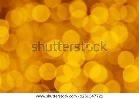 Golden yellow blurred bokeh background