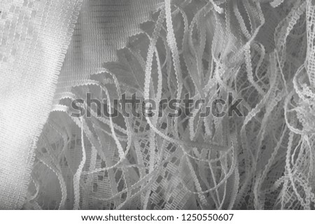 Texture, background, pattern. White tulle. Add this phenomenal nylon tulle to your design! This is a beautiful, often starchy mesh,