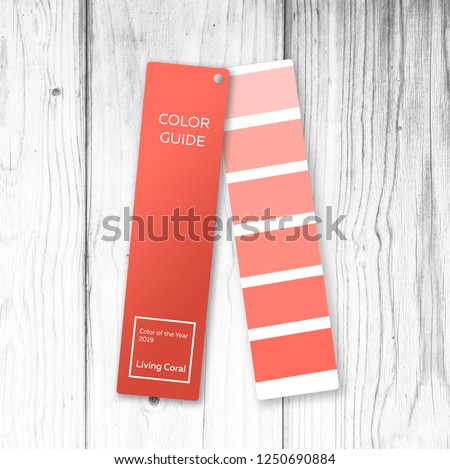 palette color of the year 2019 Living coral. Livingcoral Pantone Royalty-Free Stock Photo #1250690884