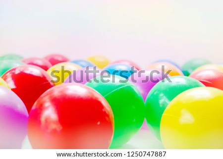 Colorful plastic ball for background