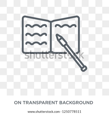 Homework icon. Trendy flat vector Homework icon on transparent background from E-learning and education collection. High quality filled Homework symbol use for web and mobile