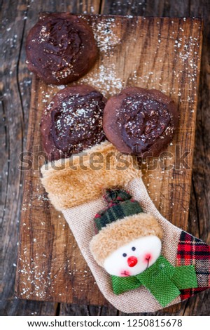 Chocolate cookies for Christmas