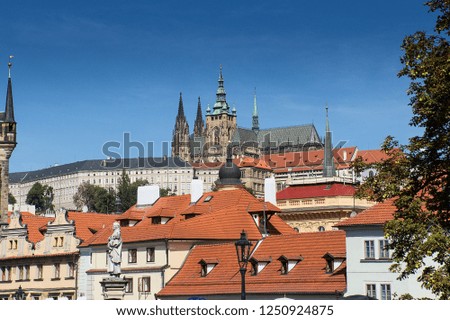 Prague, the Castle and St. Vitus Cathedral. Czech Republic, Europe, UNESCO heritage