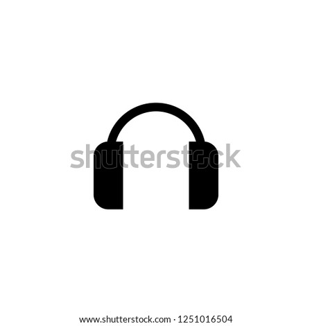 headphones vector icon. headphones sign on white background. headphones icon for web and app