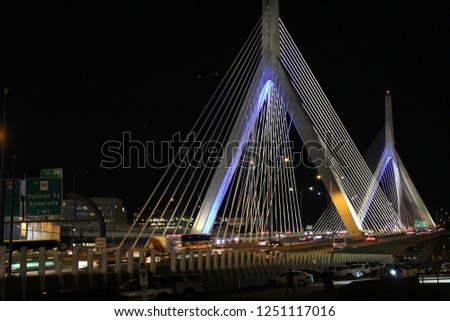 Zakim Bridge at Night