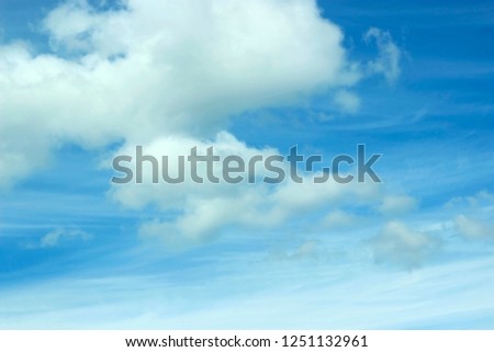 blue sky with culumus  background