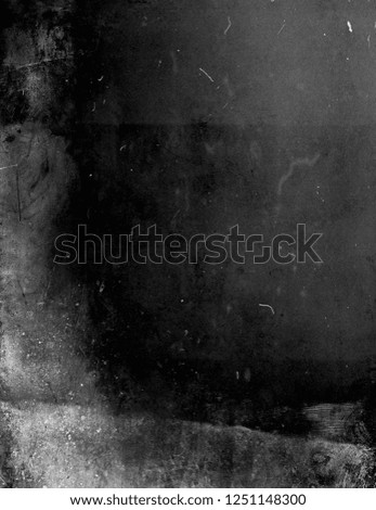 Black grunge dusty background, old film effect, scratched texture