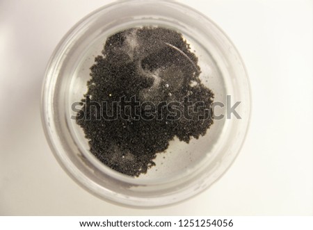 activated carbon dissolved in water