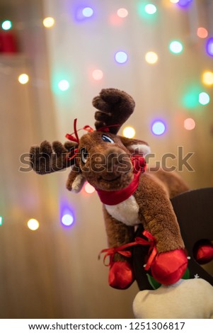 Christmas reindeer toy