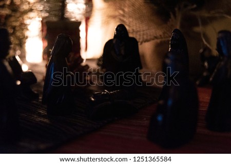 abstract background of nativity scene