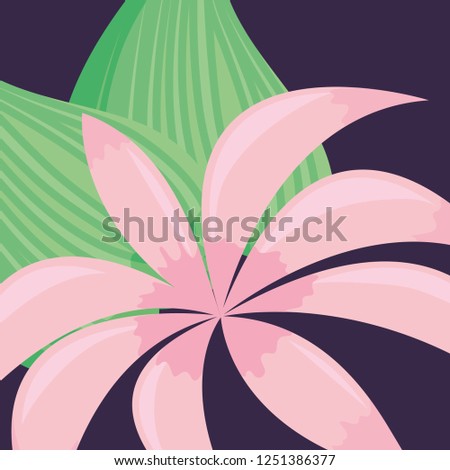 tropical flowers design