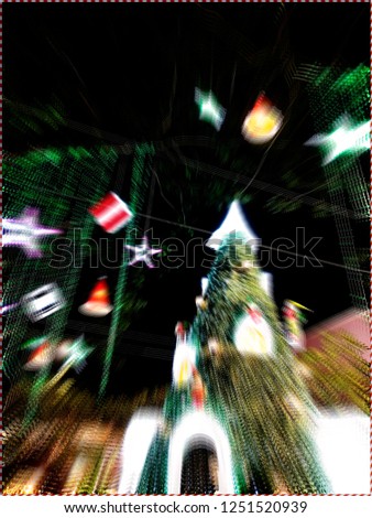 Blur christmas tree for wallpaper. Merry christmas and happy new year. Blur background for Xmas. 