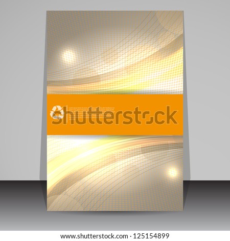 Abstract golden Cover Vector
