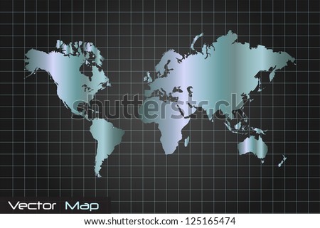 Image of a world map with a grid background.