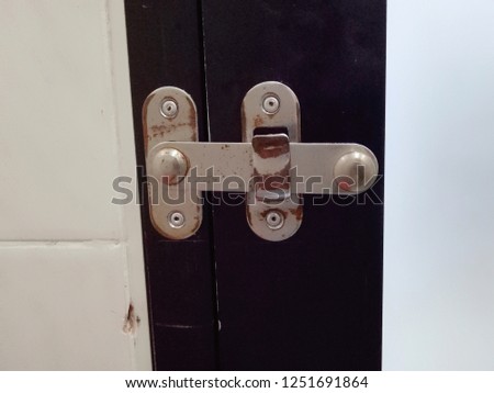 Bathroom door locks.