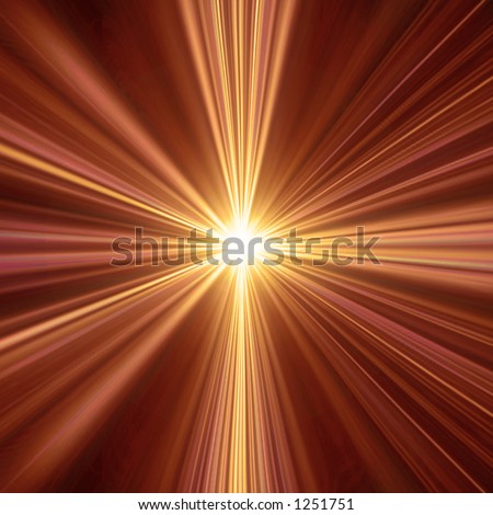 Abstract illustration of a  light tunnel. Could be used as a spiritual concept design or a sunburst background.