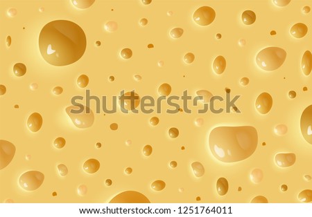 Vector realistic cheese background. Texture of cheese Royalty-Free Stock Photo #1251764011