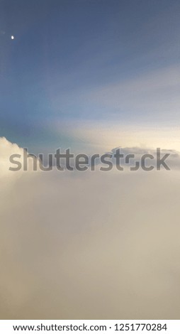 sky, clouds, airplane