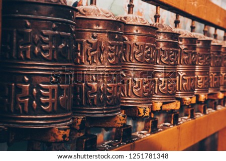 Metal stupa in nepal