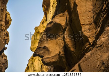 Chahkooh Canyon - Stone Face - Qeshm Island - Persian Gulf Iran