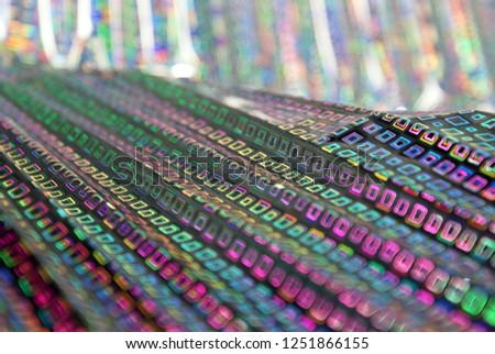 Silver holographic background, texture for design.