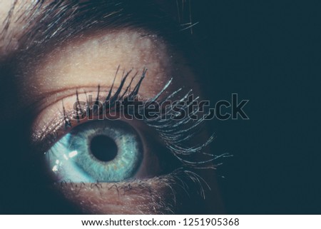 human eye from very close macro 