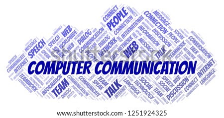 Computer Communication word cloud.