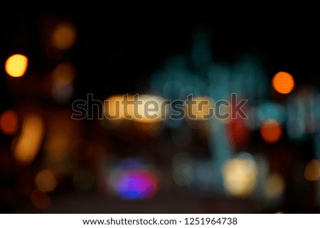 colourful  bokeh in black background,city night,space flare,blurry background