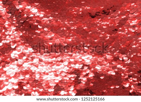 New trending Living Coral color glitter texture abstract background
