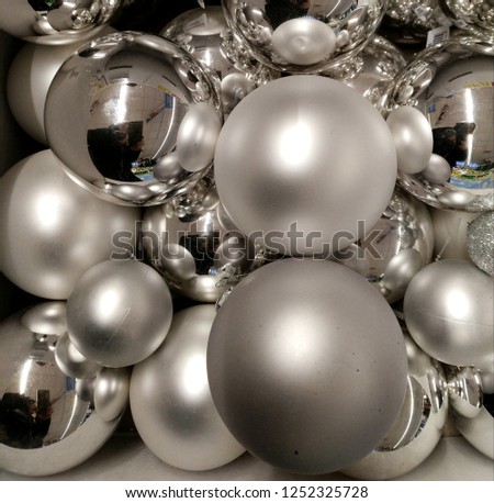 2019. Christmas balls with pictures in the basket. Balls to decorate the tree. Design. Background. New year