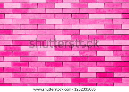 Texture of a brick wall. Elegant wallpaper design for web or graphic art projects. Abstract background for business cards and covers.Trend color Plastik Pink