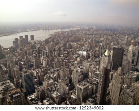 New York city with view from the Empire State Building 