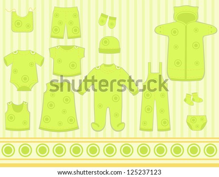 A set of children's clothing