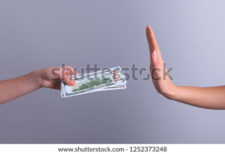 hands money bribe no