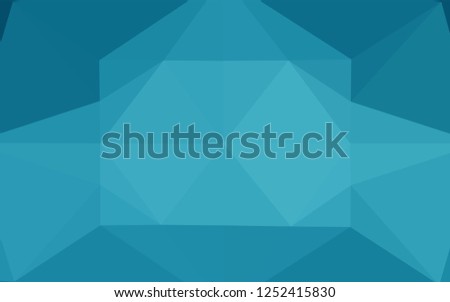 Light BLUE vector low poly texture. Creative geometric illustration in Origami style with gradient. Brand new design for your business.