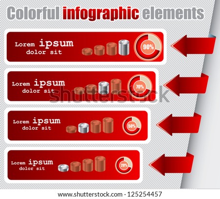 Infographic elements. Vector format in portfolio