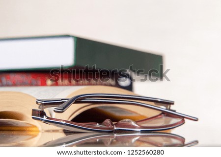 The concept of education and reading books in the library