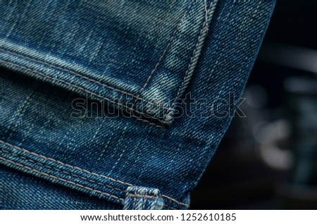 fade Japanese jeans back rise 