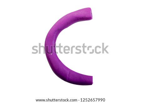 plasticine letter character color