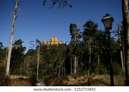 Pena Palace in syntra, portugal