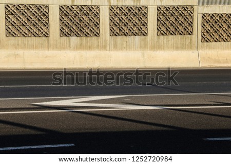 Empty highway in a sunny day, concept of lonliness