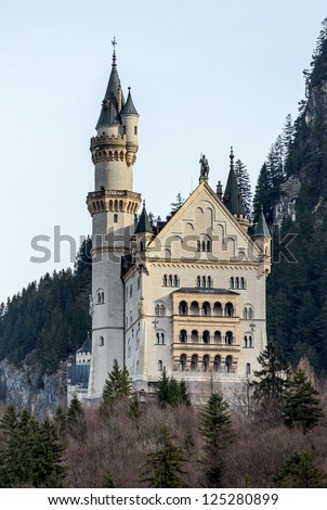 Neuschwanstein castle in the Bavaria Alps - Tirol, Germany
