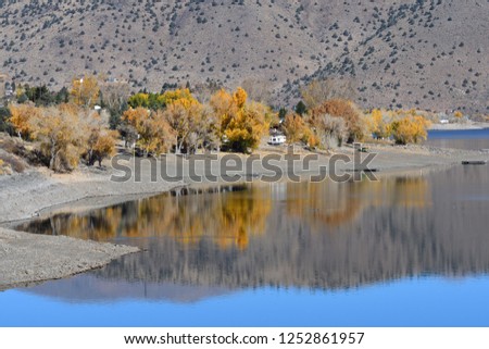 Topaz Lake in the Autumn, California-USA