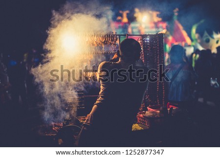 Street food is delicious Asian thafut Thailand health. Royalty-Free Stock Photo #1252877347