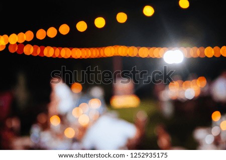 Event Party with People and lights Blurred Background