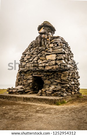 Bardar Saga Snaefellsnes Statue in Arnarstapi, west Iceland, Europe